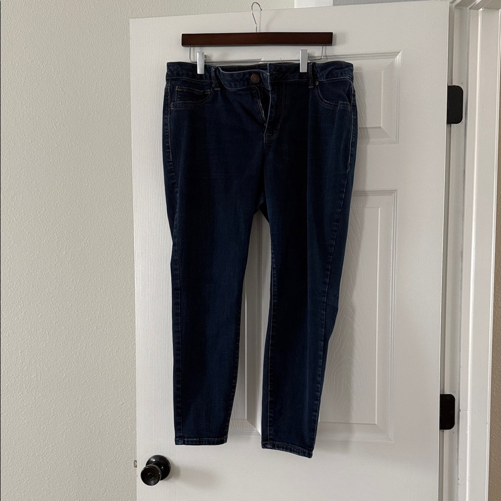 Maurices Dark Blue Skinny Jeans (short)